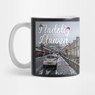 Nadolig Llawen - Snowy Street Mug